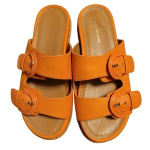 Orange BANDOLINO Merla Slide Sandals Host pick